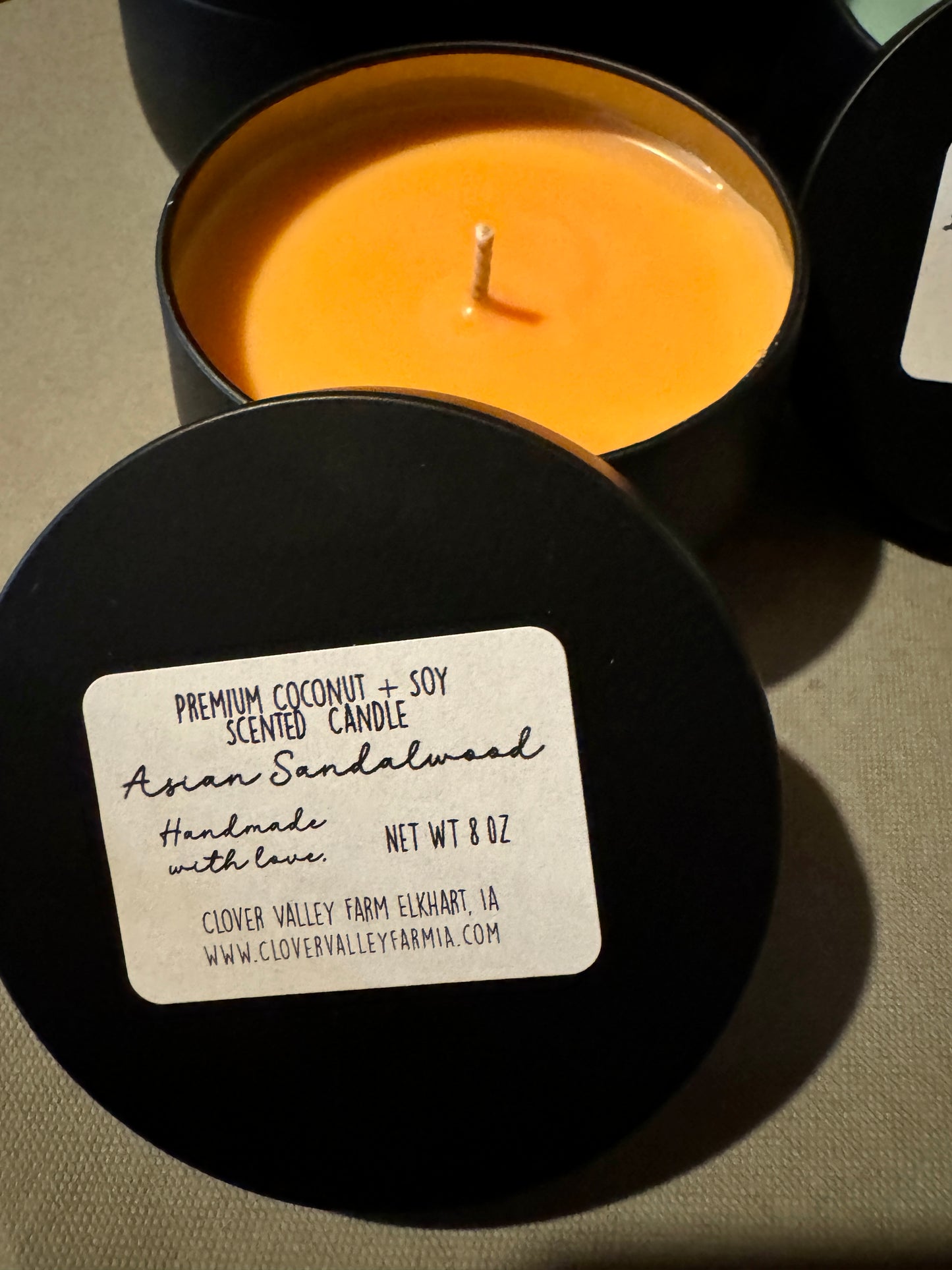 Asian Sandalwood - Premium Coconut Soy Scented Candle